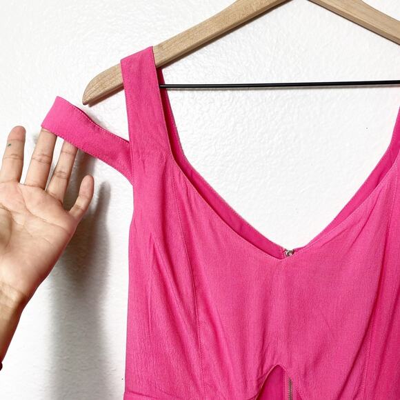 Stylestalker Graduation Pink Dress with Cut Out Detail Women Viscose Size Large - Picture 6 of 8